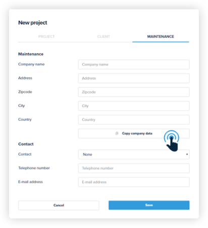 Copy data easily